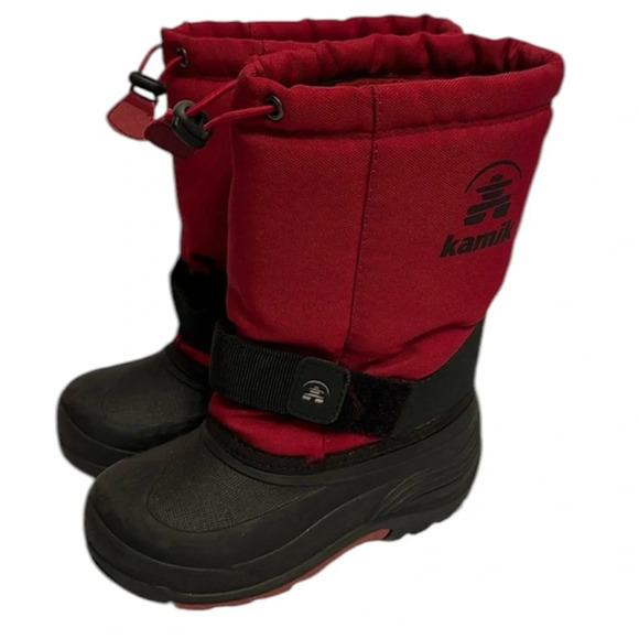 Kamik Rocket Cold Weather Boot Adjustable Velcro Strap Waterproof Kids Size 1 - Picture 1 of 13